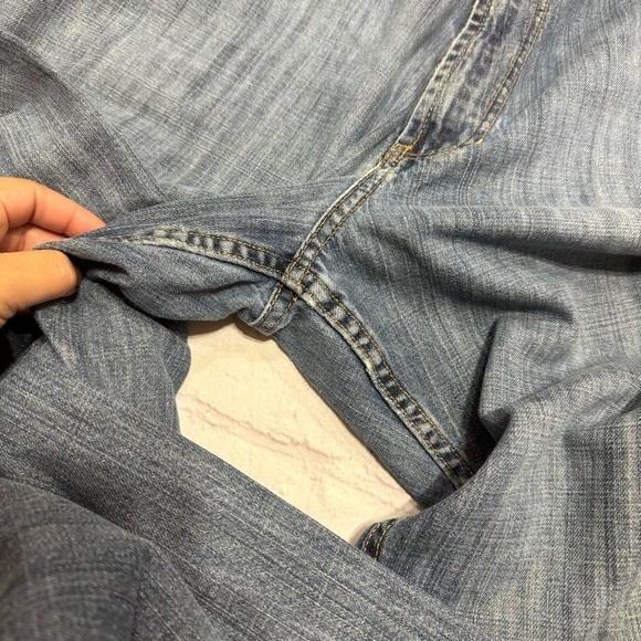 Tommy Hilfiger Jeans Crest Mens denim Loose Straight pants 40x32 Vintage 90s Y2K - Picture 2 of 12